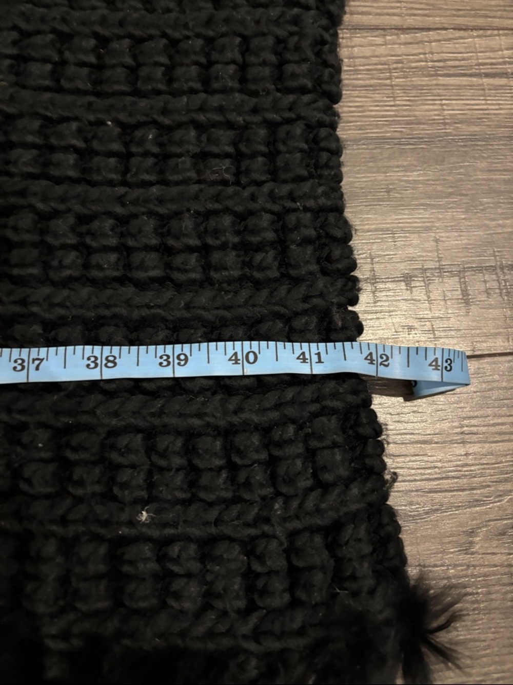 Rudsak Black Knit Fur Trim Infinity Scarf - Picture 5 of 6